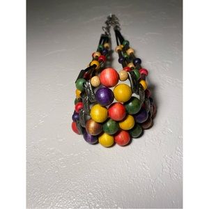 Wood Bead Chain Hip Belt